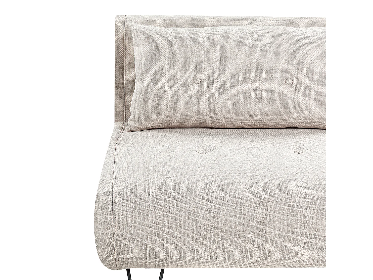 Canapé convertible clic-clac 2 places en coton beige VESTFOLD