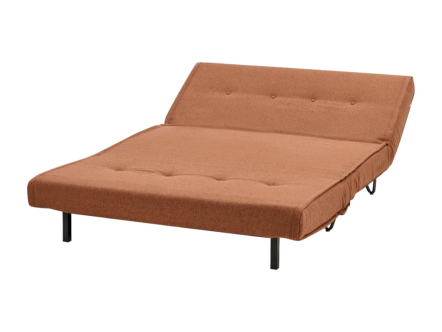 Sofá-cama VESTFOLD Tecido Laranja 2 lugares