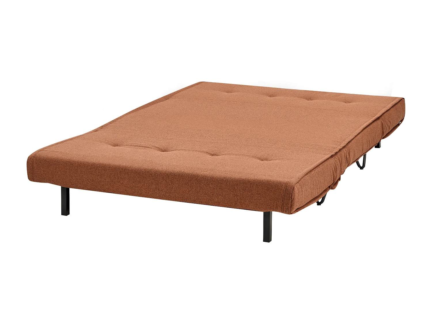 Sofá-cama VESTFOLD Tecido Laranja 2 lugares