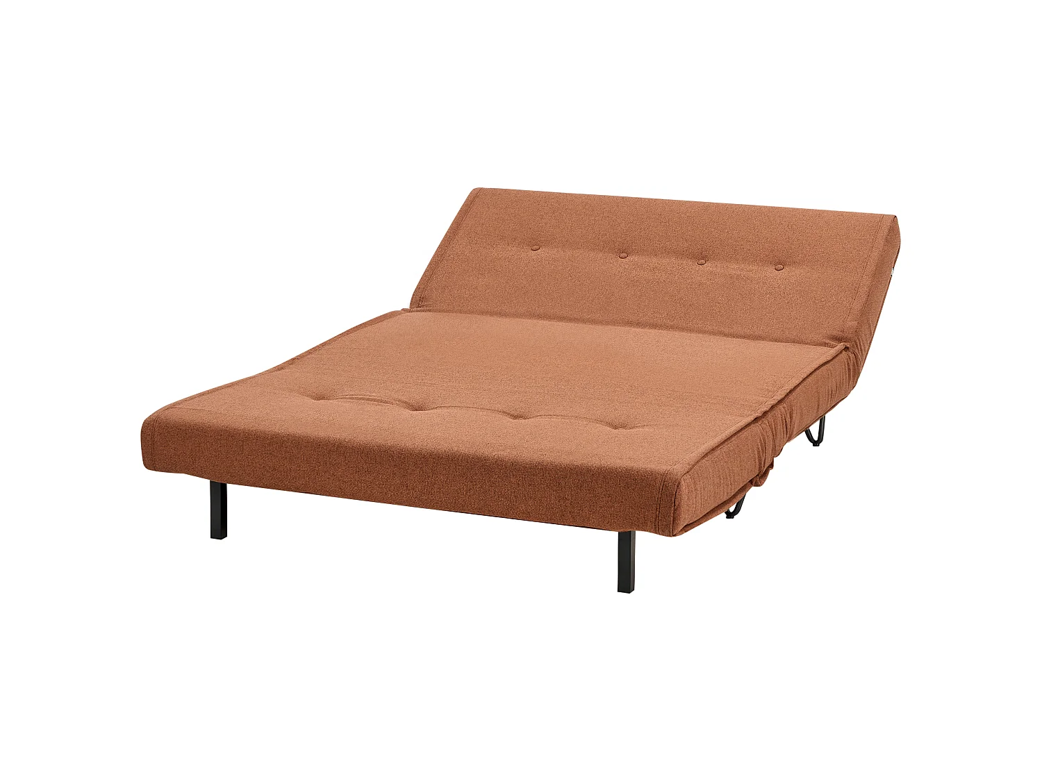 Schlafsofa VESTFOLD Stoff Orange 2-Sitzer