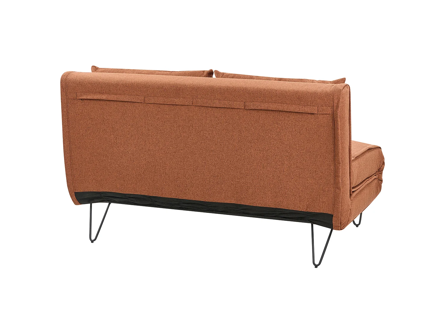 Schlafsofa VESTFOLD Stoff Orange 2-Sitzer