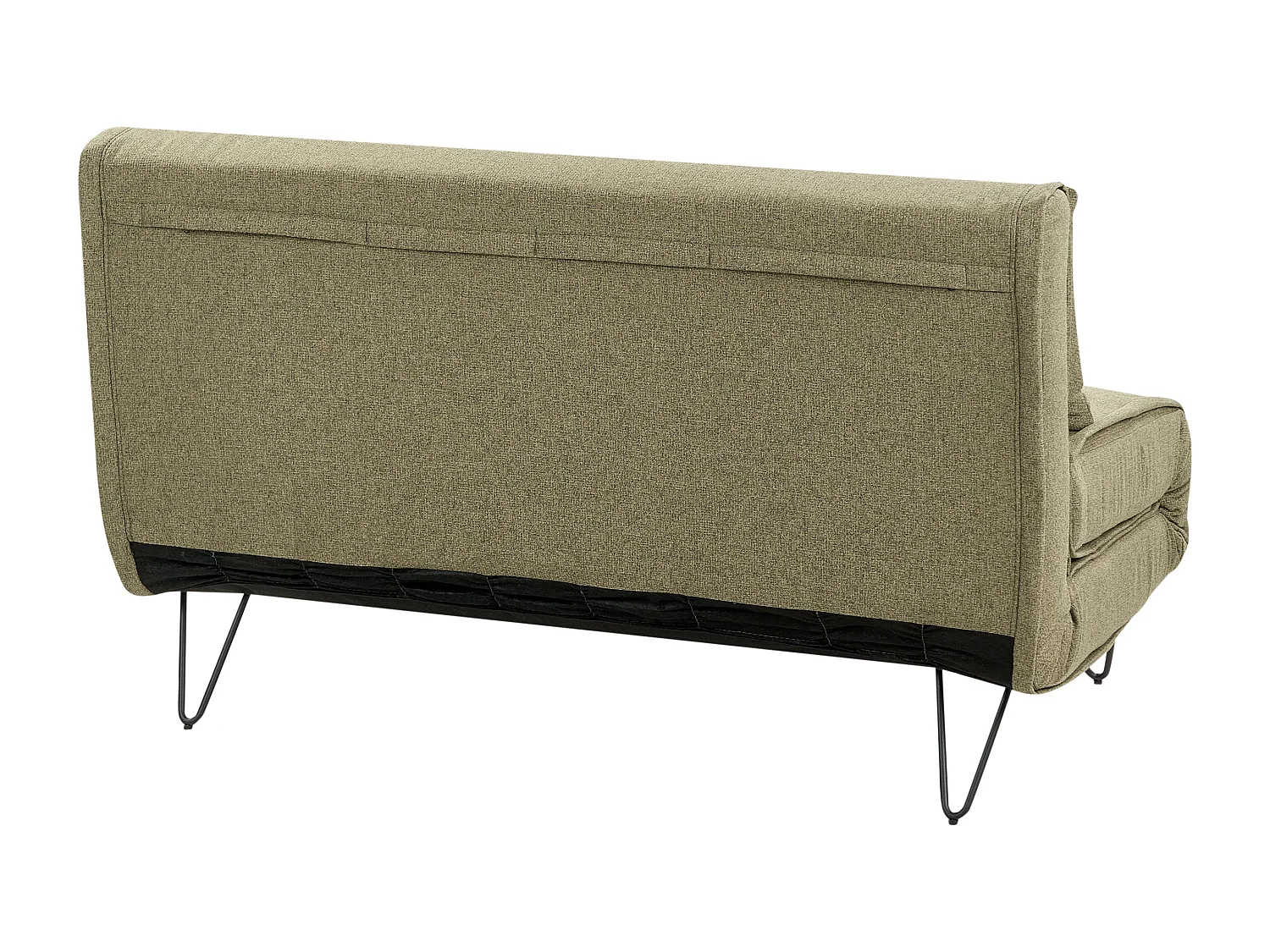 Schlafsofa VESTFOLD Stoff Olivgrün 2-Sitzer