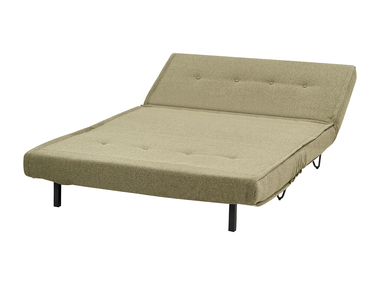 Schlafsofa VESTFOLD Stoff Olivgrün 2-Sitzer