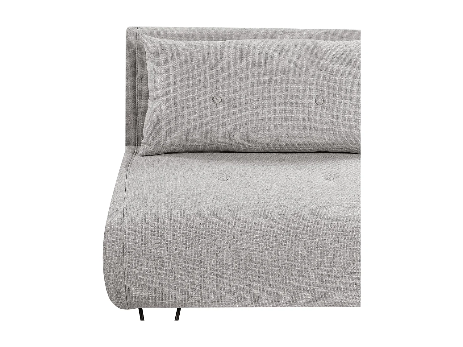 Canapé-lit 2 places VESTFOLD Tissu Gris clair