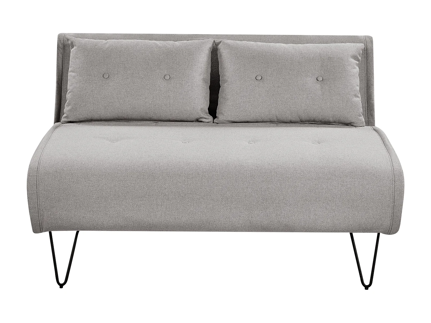 Sofa rozkładana VESTFOLD Jasnoszary dla 2 osób