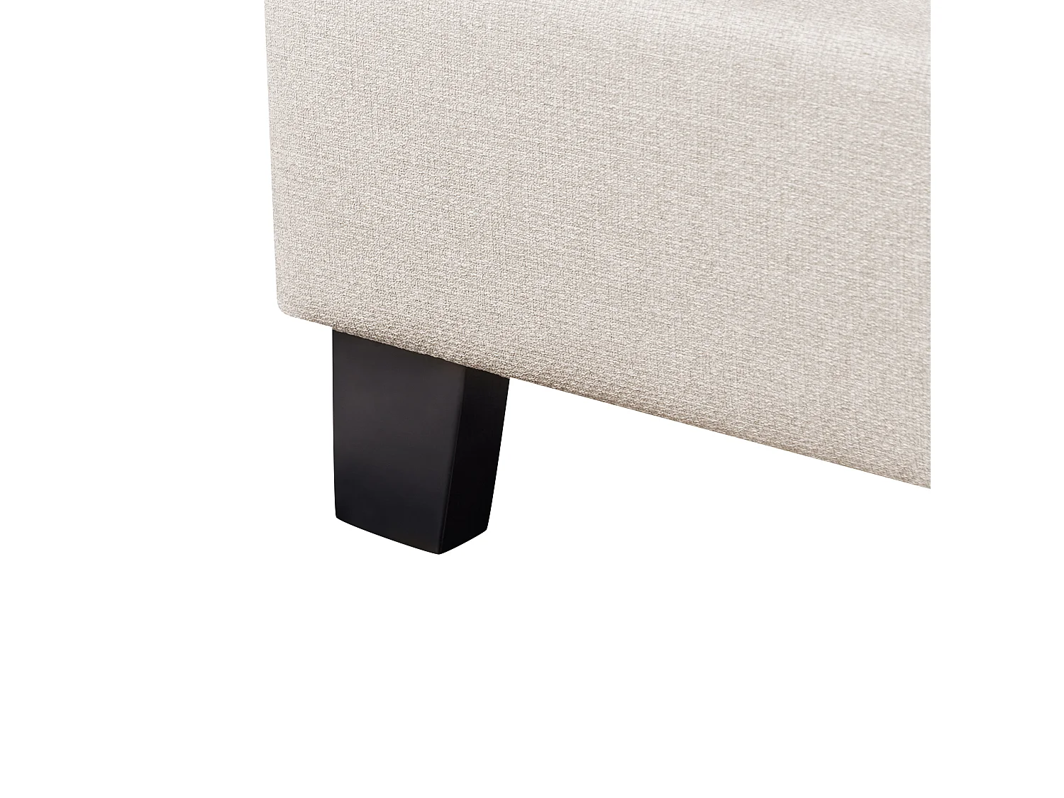 Cama sin cabecero Tela ROANNE 140 x 200 cm Beige claro