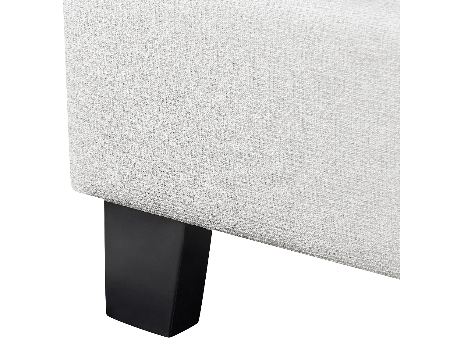 Bed zonder hoofdbord Stof ROANNE 180 x 200 cm Lichtgrijs