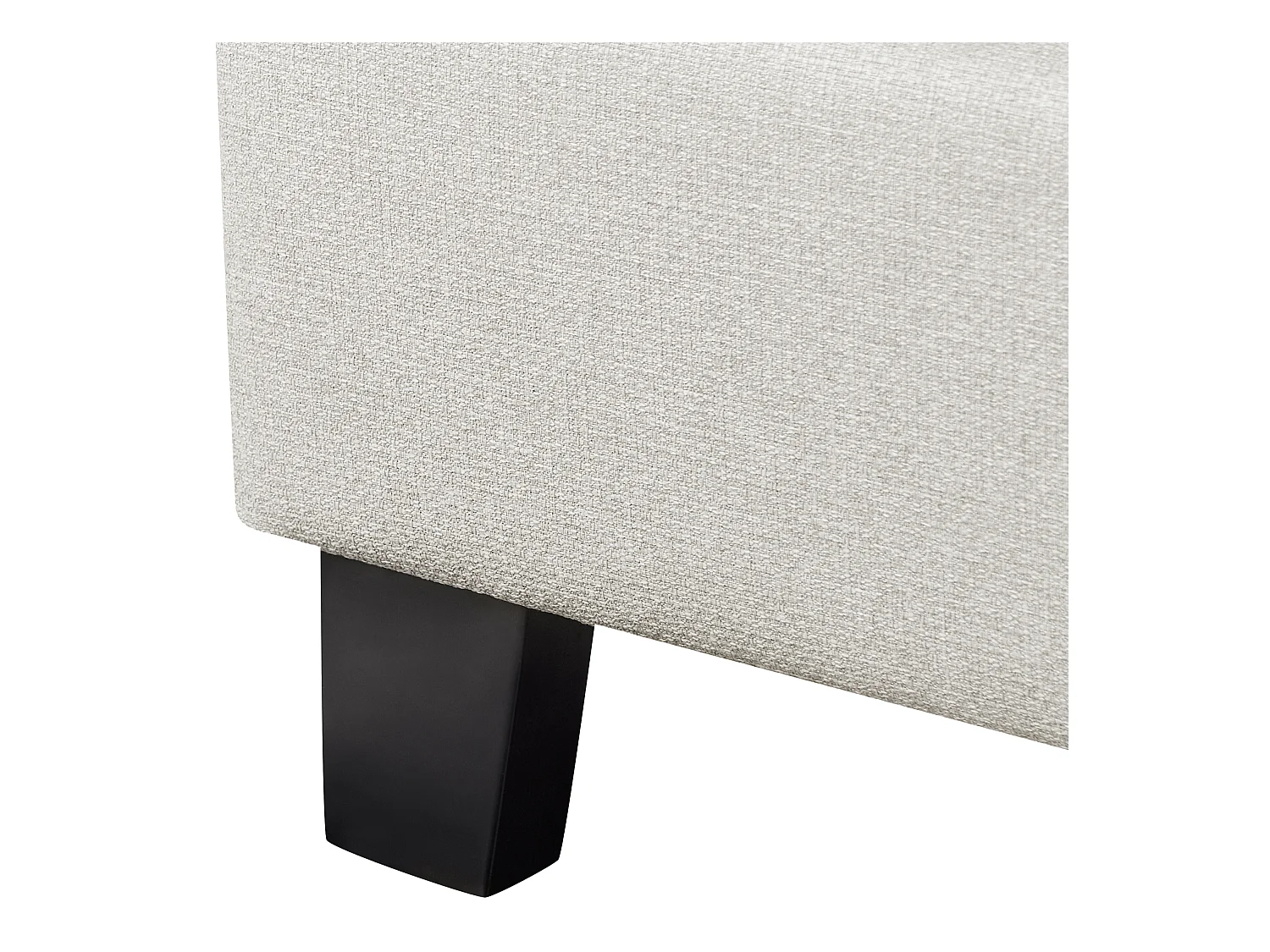 Lit sans tête de lit Tissu ROANNE 180 x 200 cm Beige clair