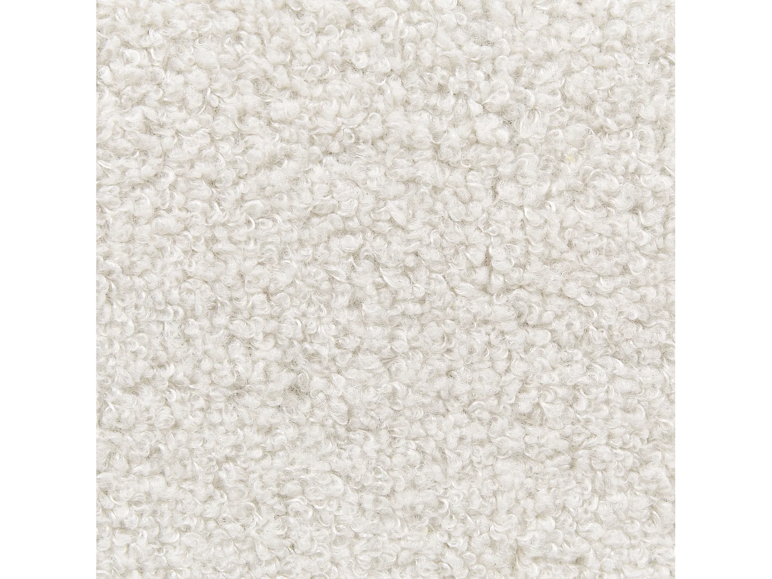 Lit sans tête de lit Bouclé ROANNE 140 x 200 cm Beige clair