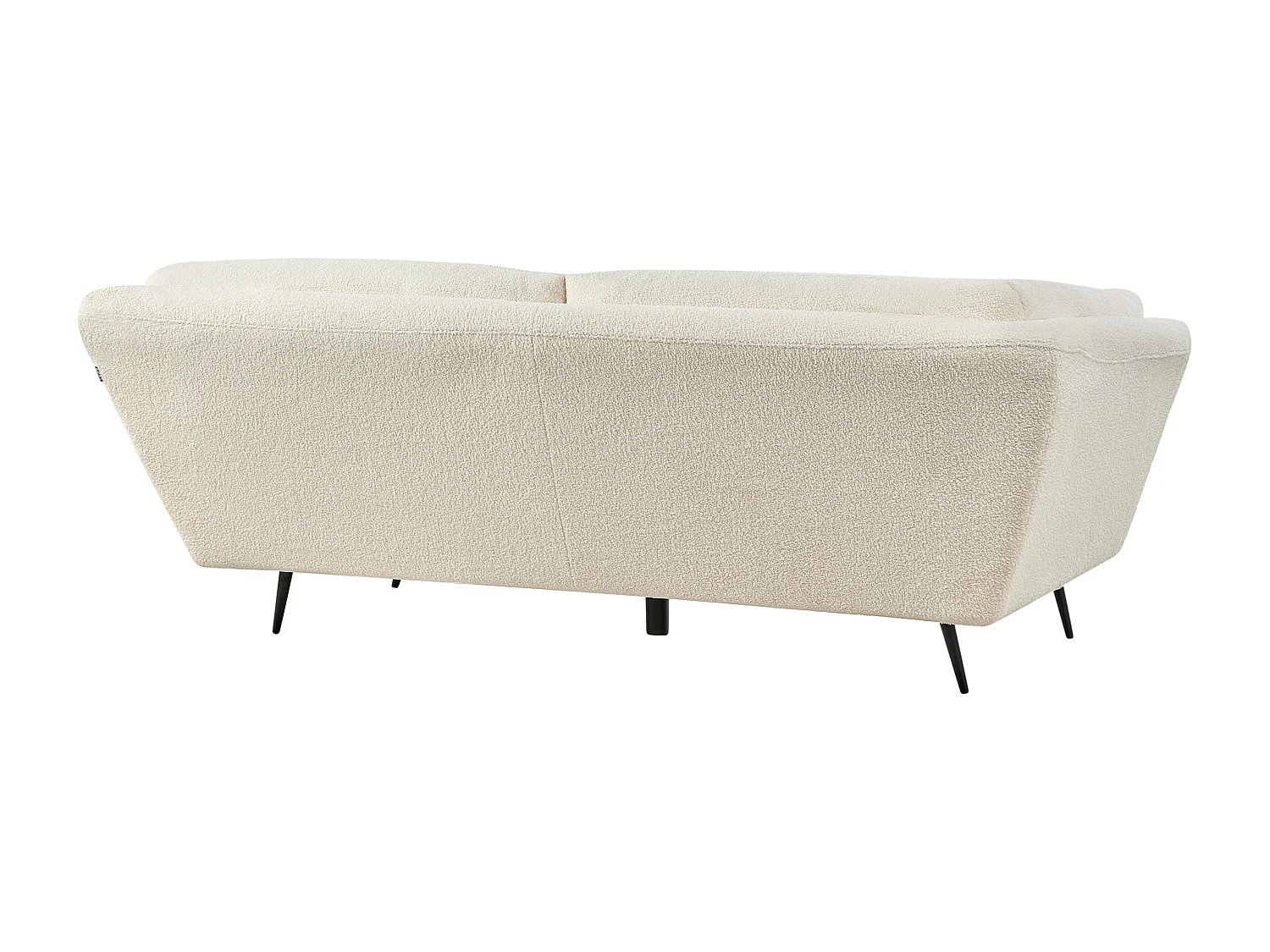 Modernes Sofa aus Bouclé weiß 3er Sitzer Lenvik