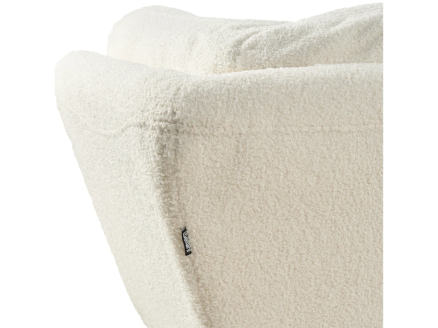 Bank LENVIK Bouclé Wit 3-zitter