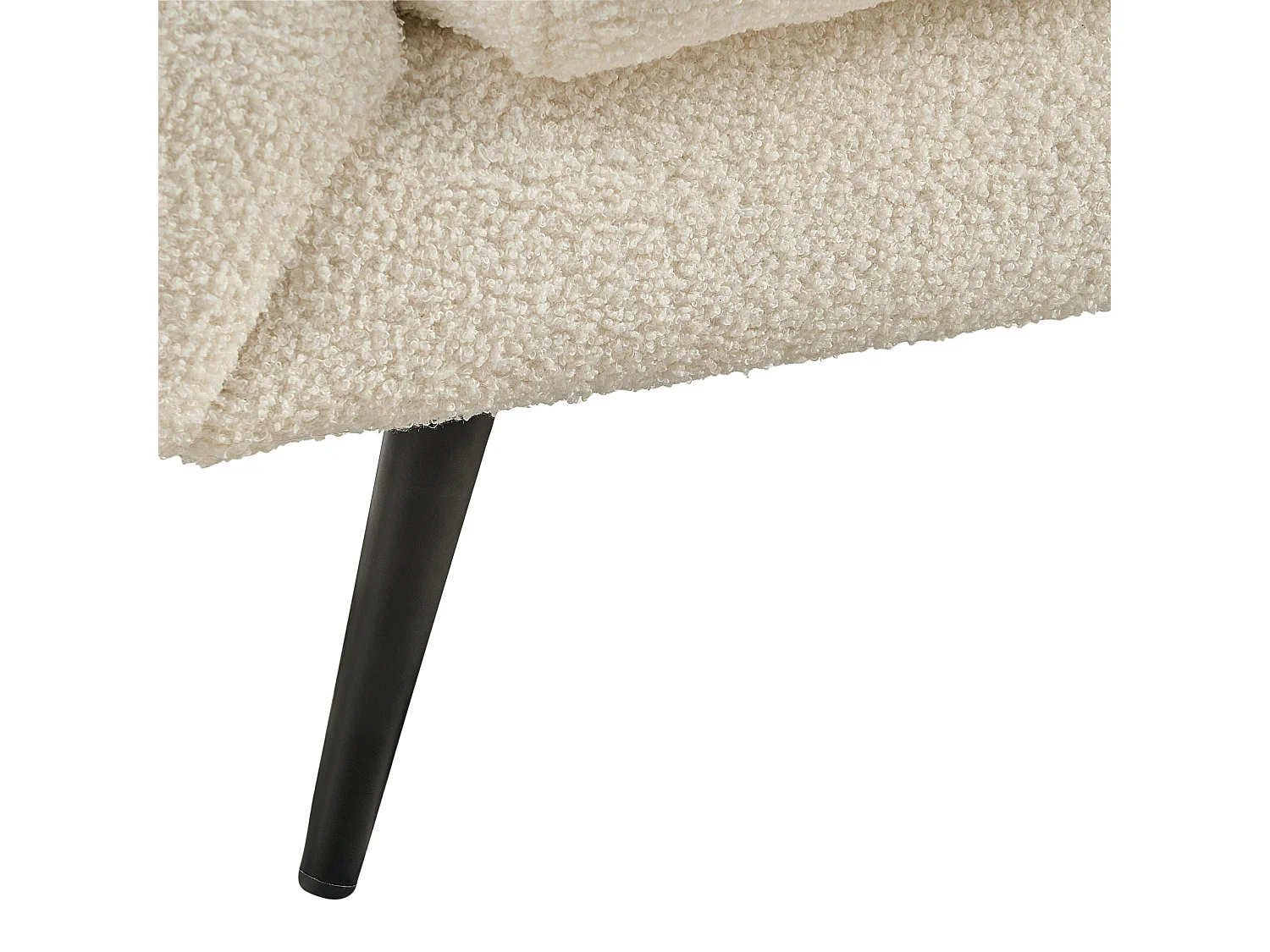 Bank LENVIK Bouclé Wit 3-zitter