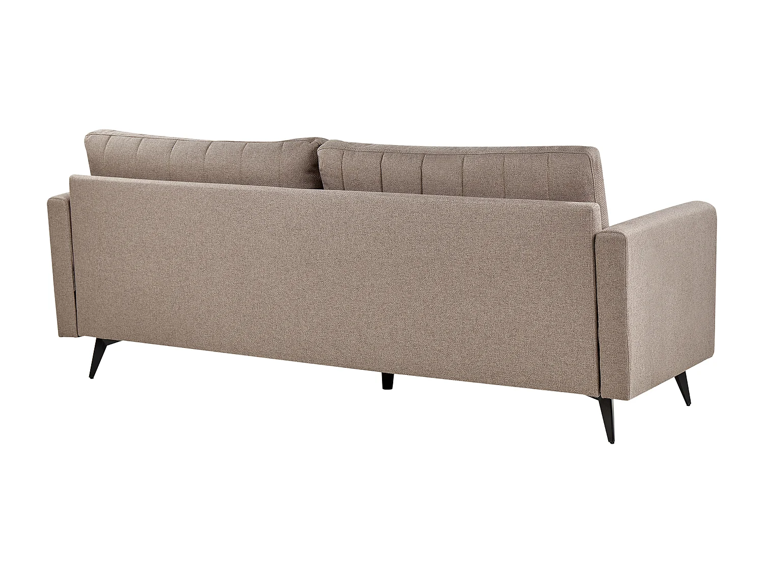 Sofa MALA Stoff Hellbraun 3-Sitzer