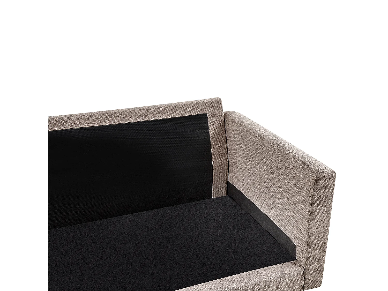 Sofa MALA Stoff Hellbraun 3-Sitzer