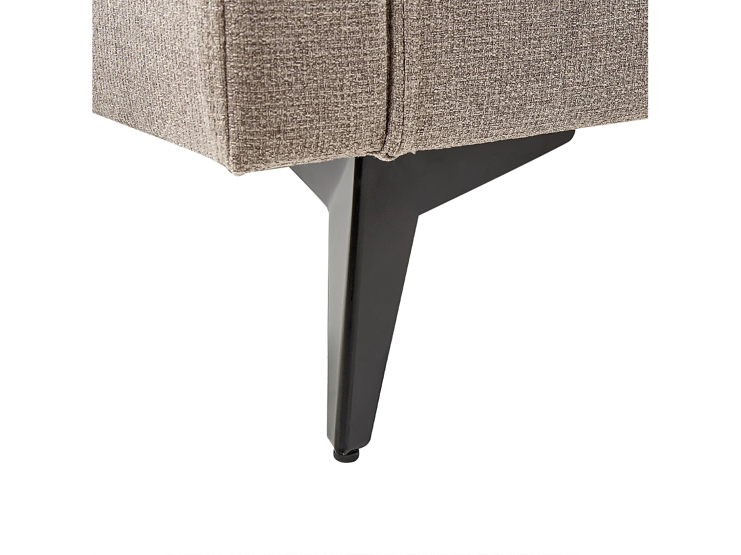 Sofa MALA Stoff Hellbraun 3-Sitzer