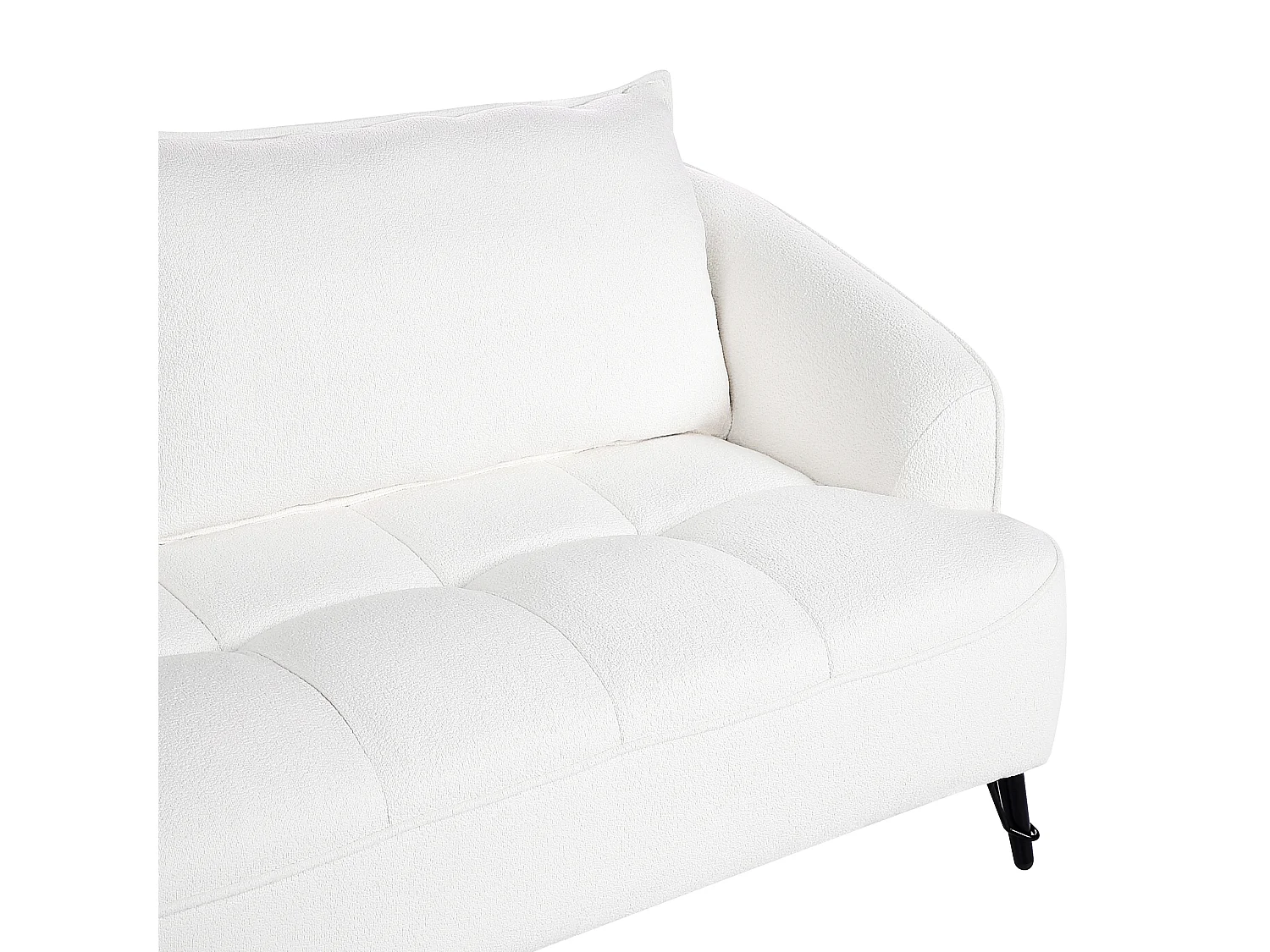 Bank HOBRO Bouclé Wit 3-zitter