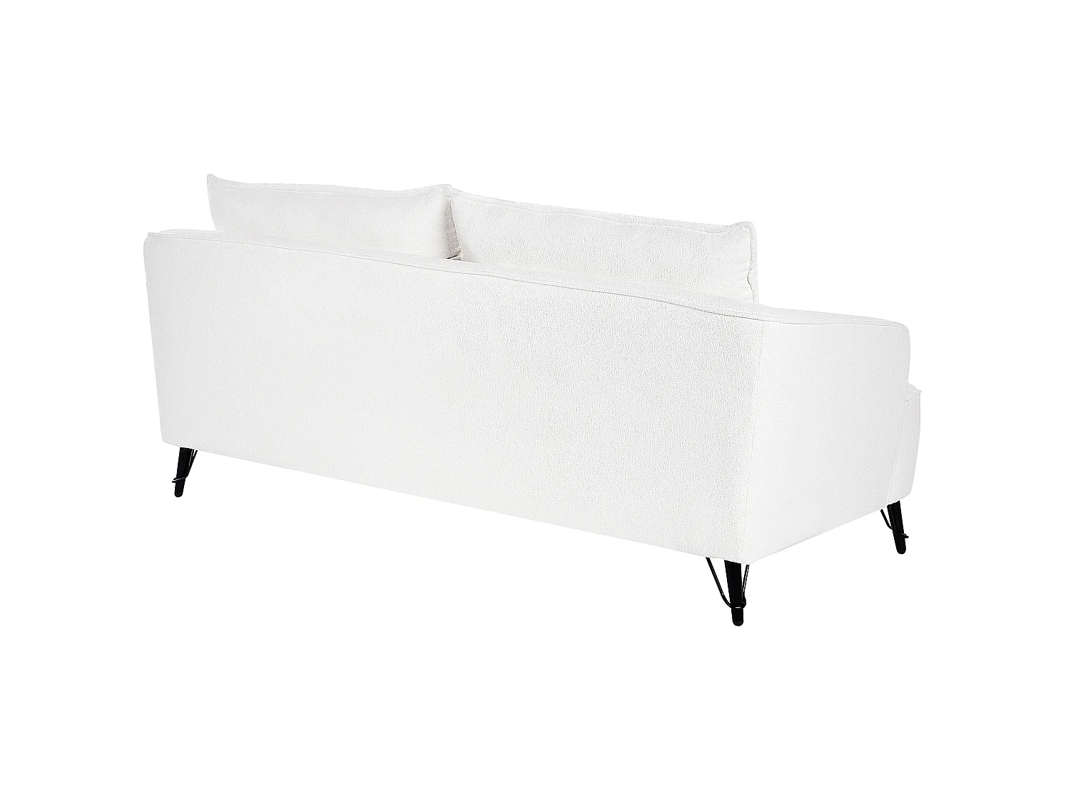 Bank HOBRO Bouclé Wit 3-zitter