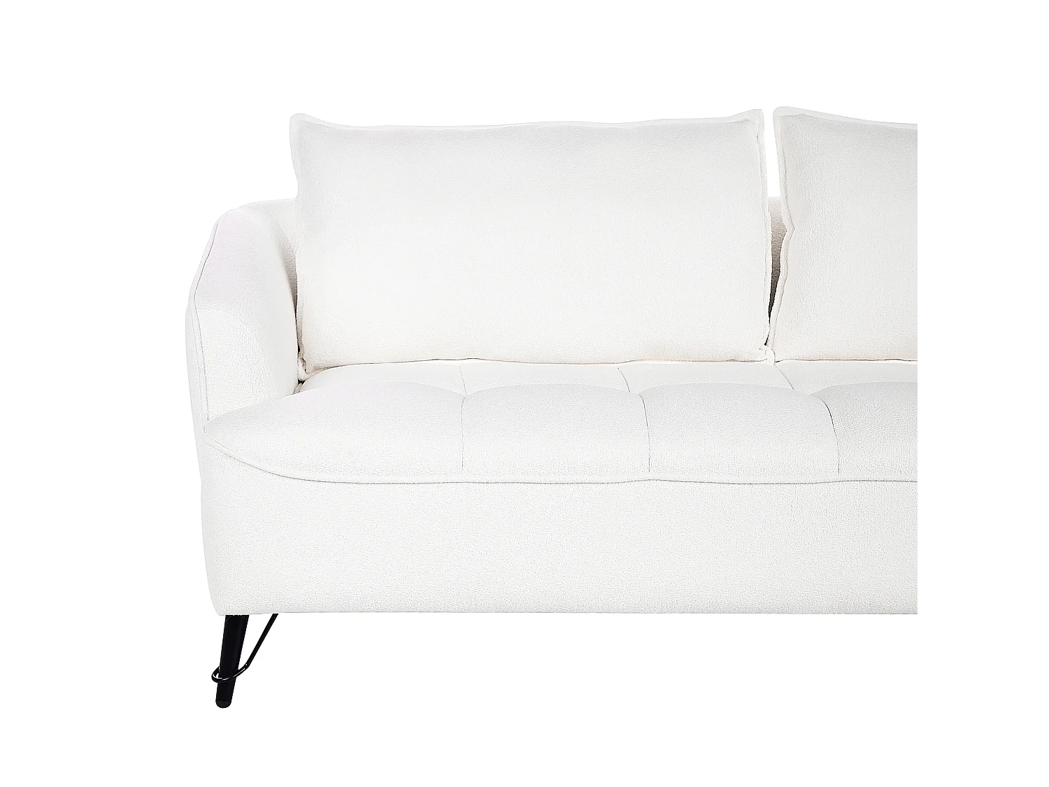 Bank HOBRO Bouclé Wit 3-zitter