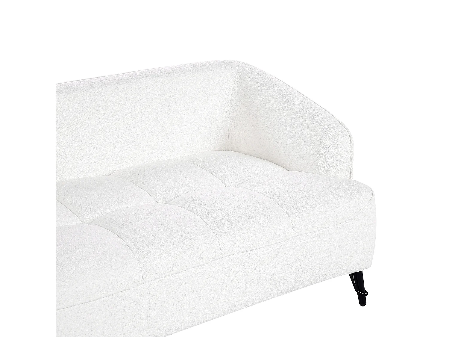 Sofa 3 Seater HOBRO Boucle White