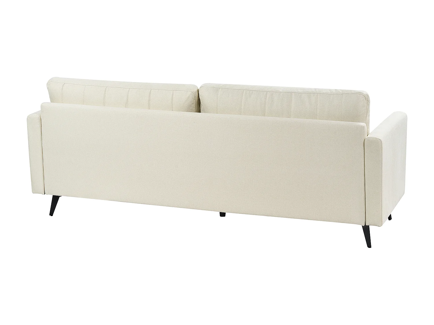 Sofa MALA Stoff Hellbeige 3-Sitzer