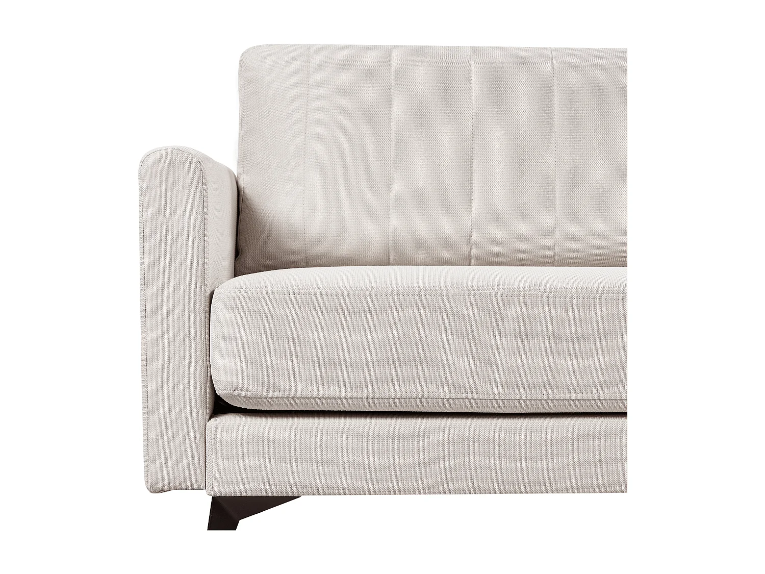 Sofa MALA Stoff Hellbeige 3-Sitzer