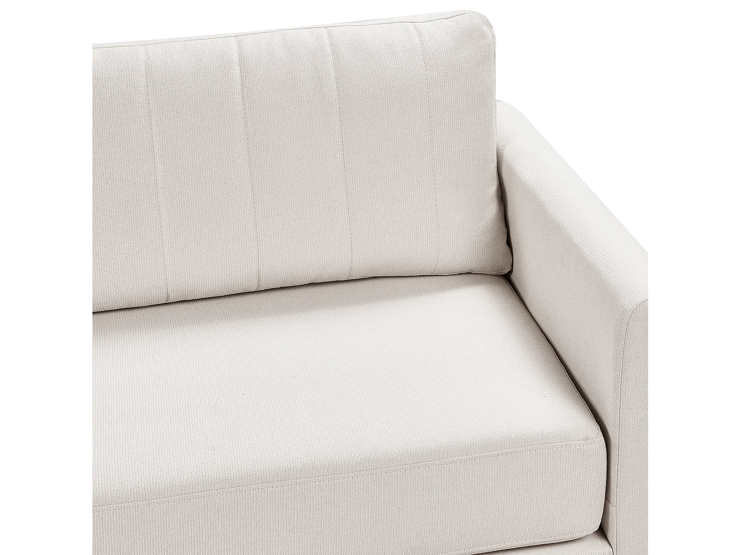 Sofa MALA Stoff Hellbeige 3-Sitzer