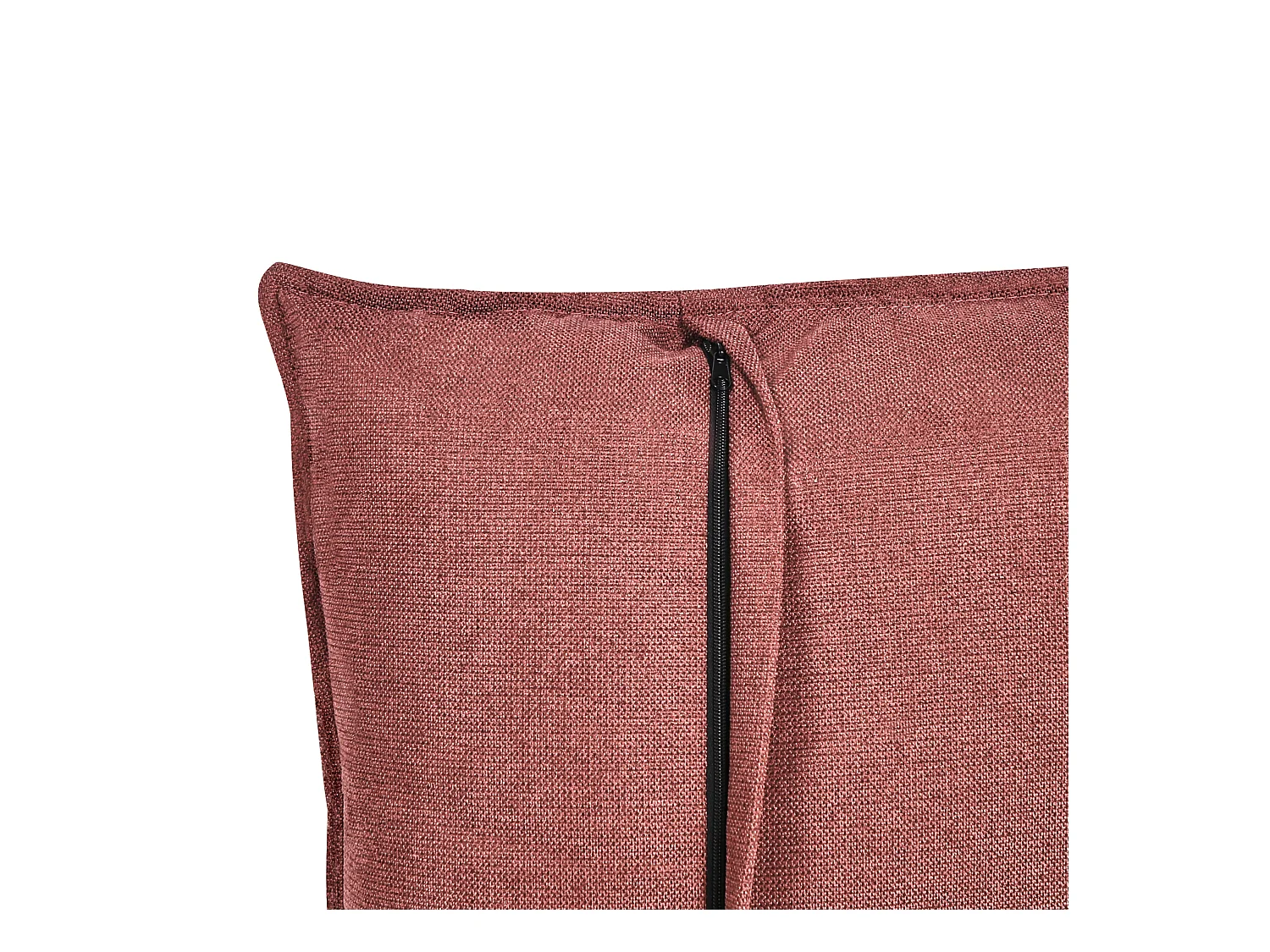 Sofa HOBRO Stoff Burgunderrot 2-Sitzer