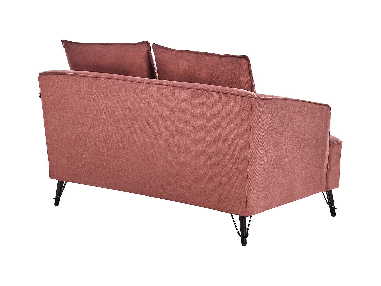 Sofá HOBRO Tela Borgoña 2 plazas