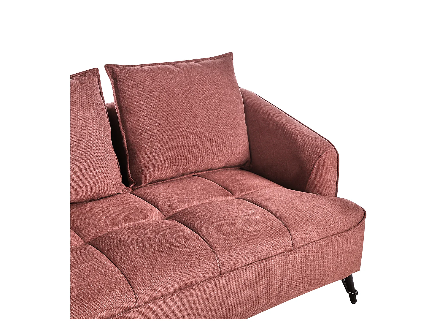 Sofá HOBRO Tela Borgoña 2 plazas