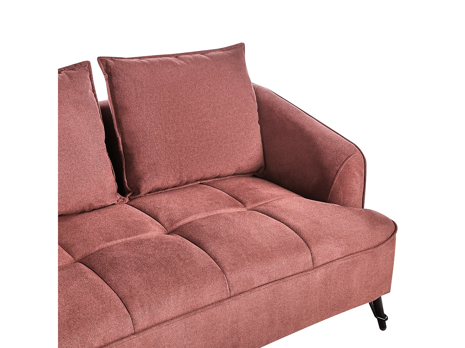 Canapé 2 places HOBRO Tissu Rouge Bordeaux