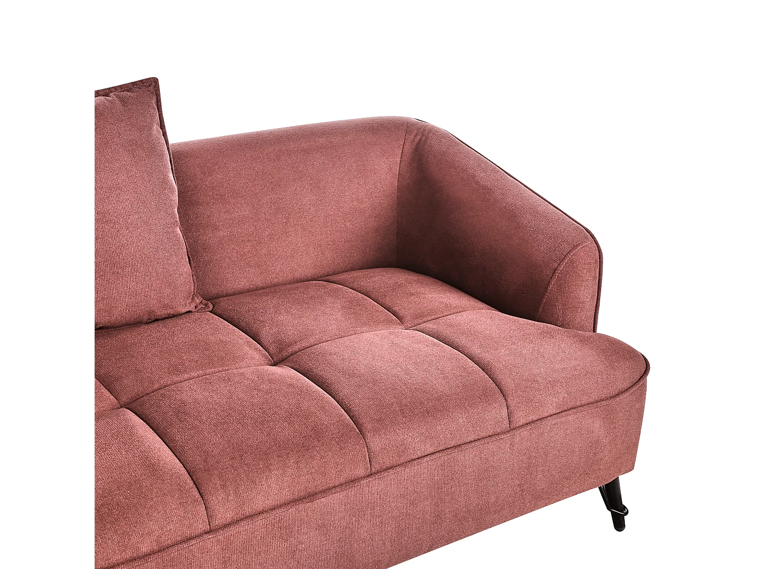 Canapé 2 places HOBRO Tissu Rouge Bordeaux