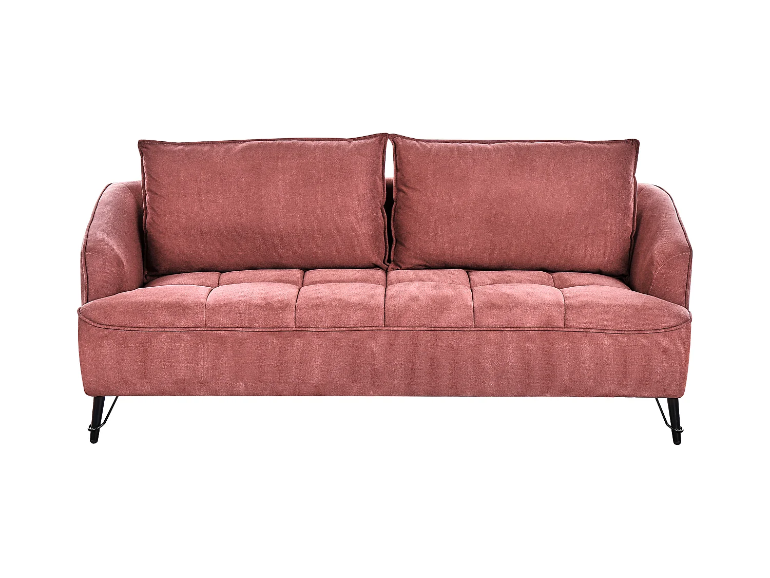 Canapé 3 places HOBRO Tissu Rouge Bordeaux