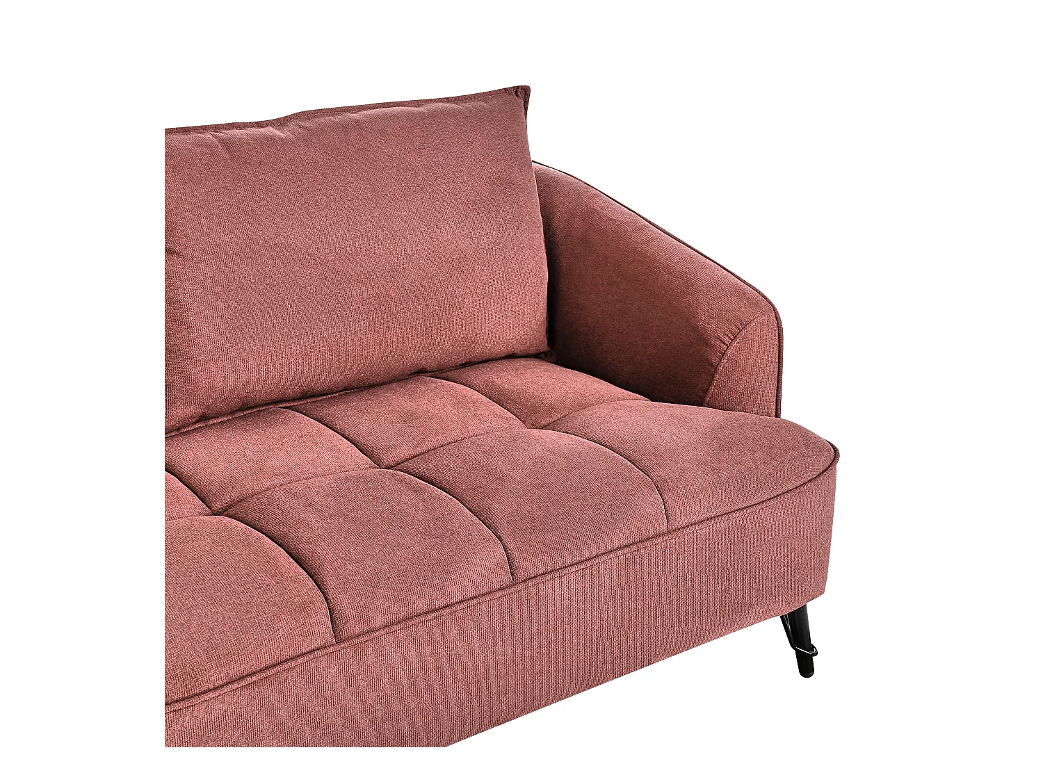 Sofá HOBRO Tela Borgoña 3 plazas