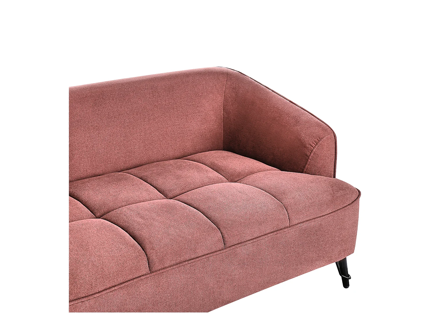 Sofá HOBRO Tela Borgoña 3 plazas