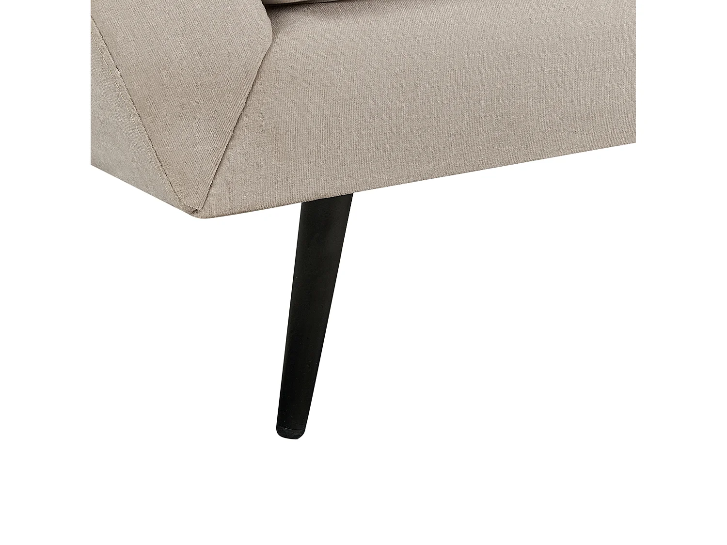 Sofá LENVIK Veludo Creme 3 lugares