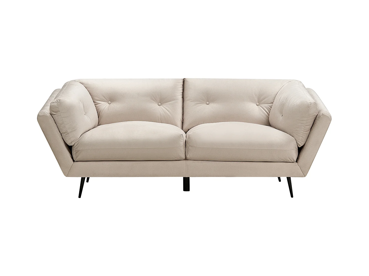 Canapé 3 places LENVIK Velours Beige
