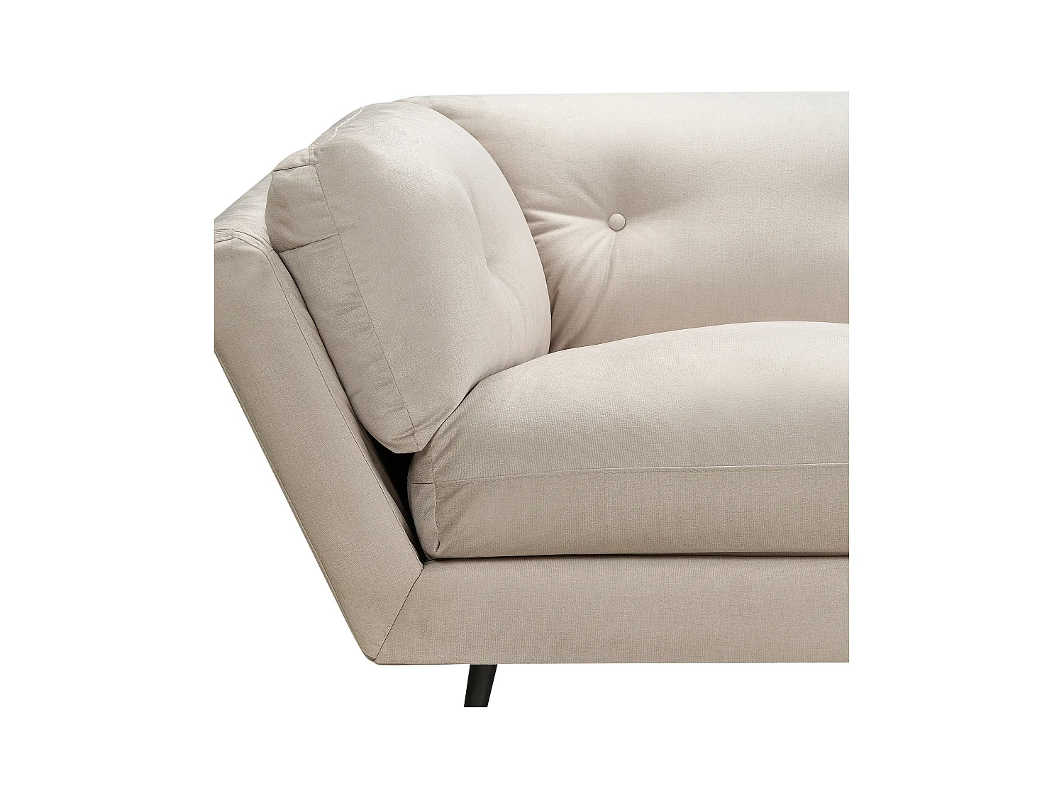 Canapé 3 places LENVIK Velours Beige