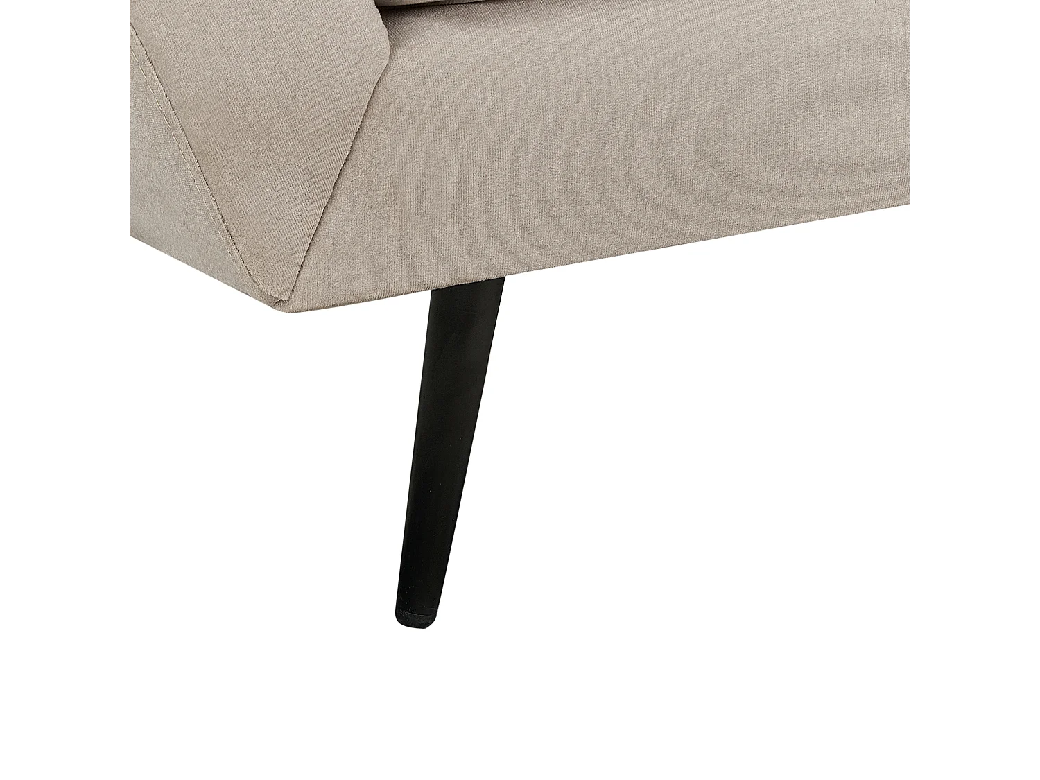 Sofá LENVIK Veludo Creme 3 lugares