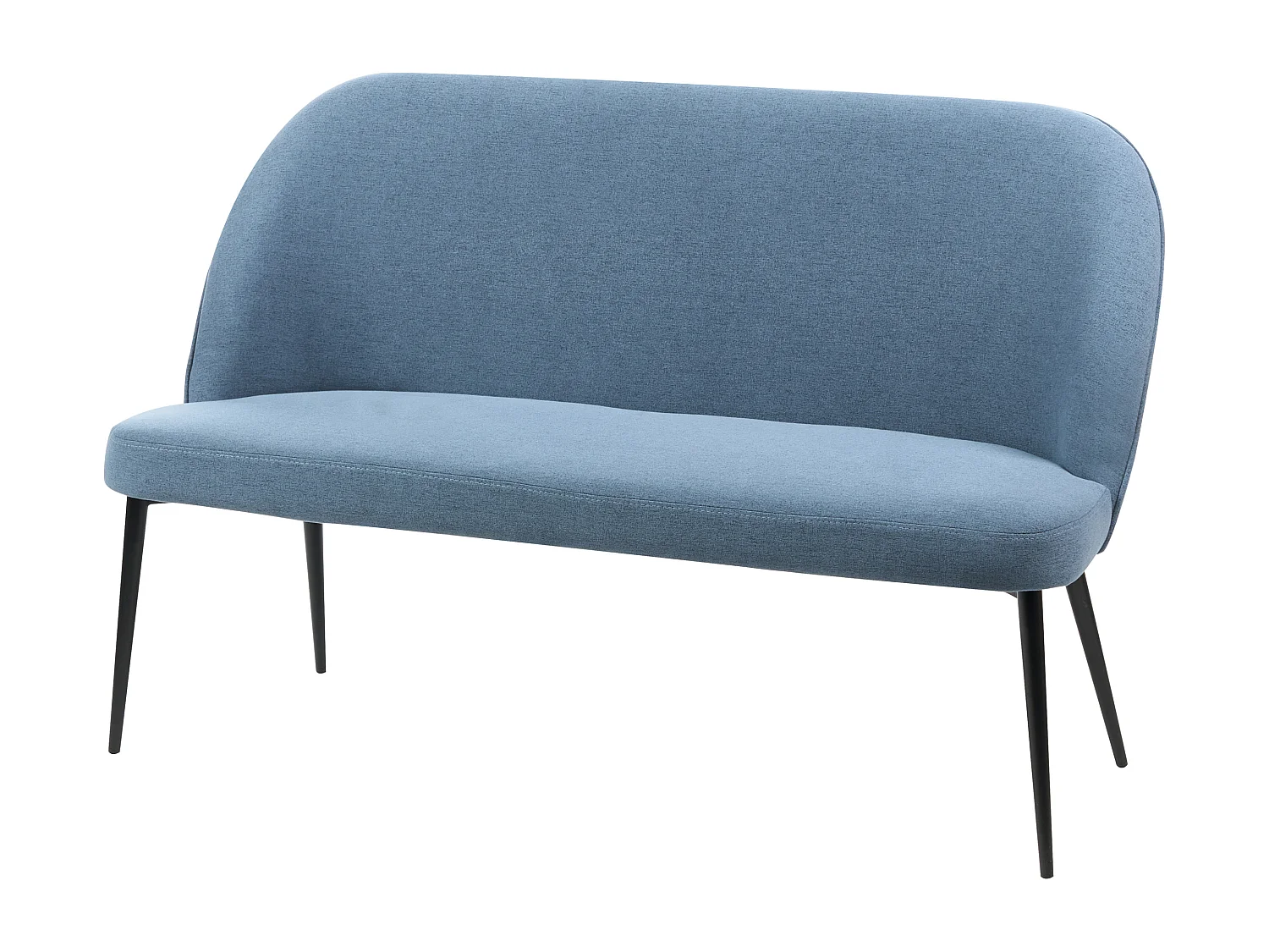 Banc rembourré 2 places OSBY Tissu Bleu