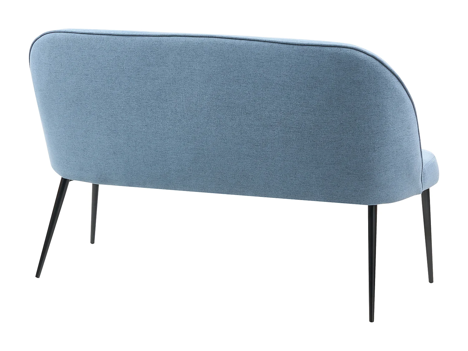 Banc rembourré 2 places OSBY Tissu Bleu