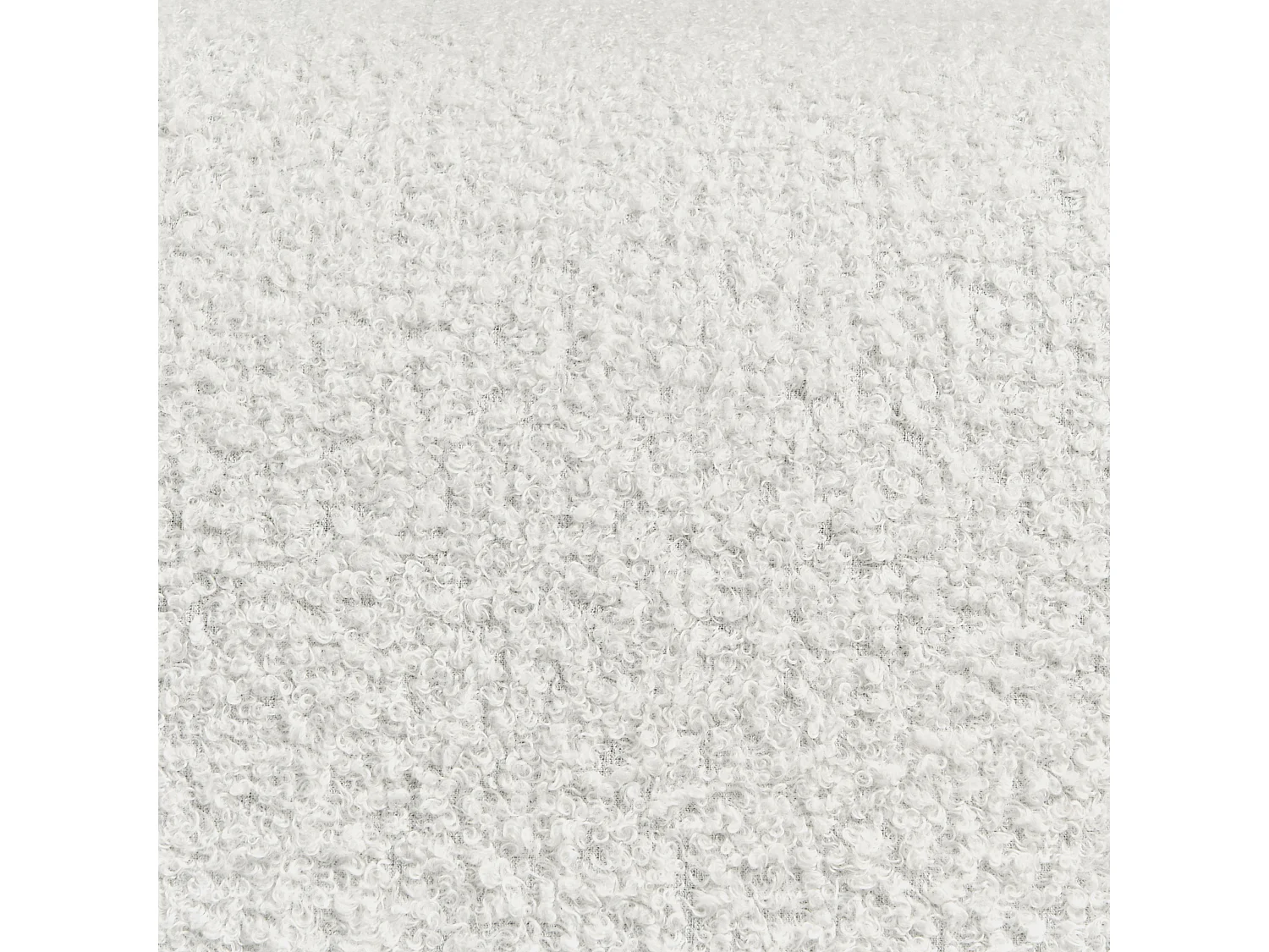 Banc rembourré 2 places OSBY Bouclé Blanc