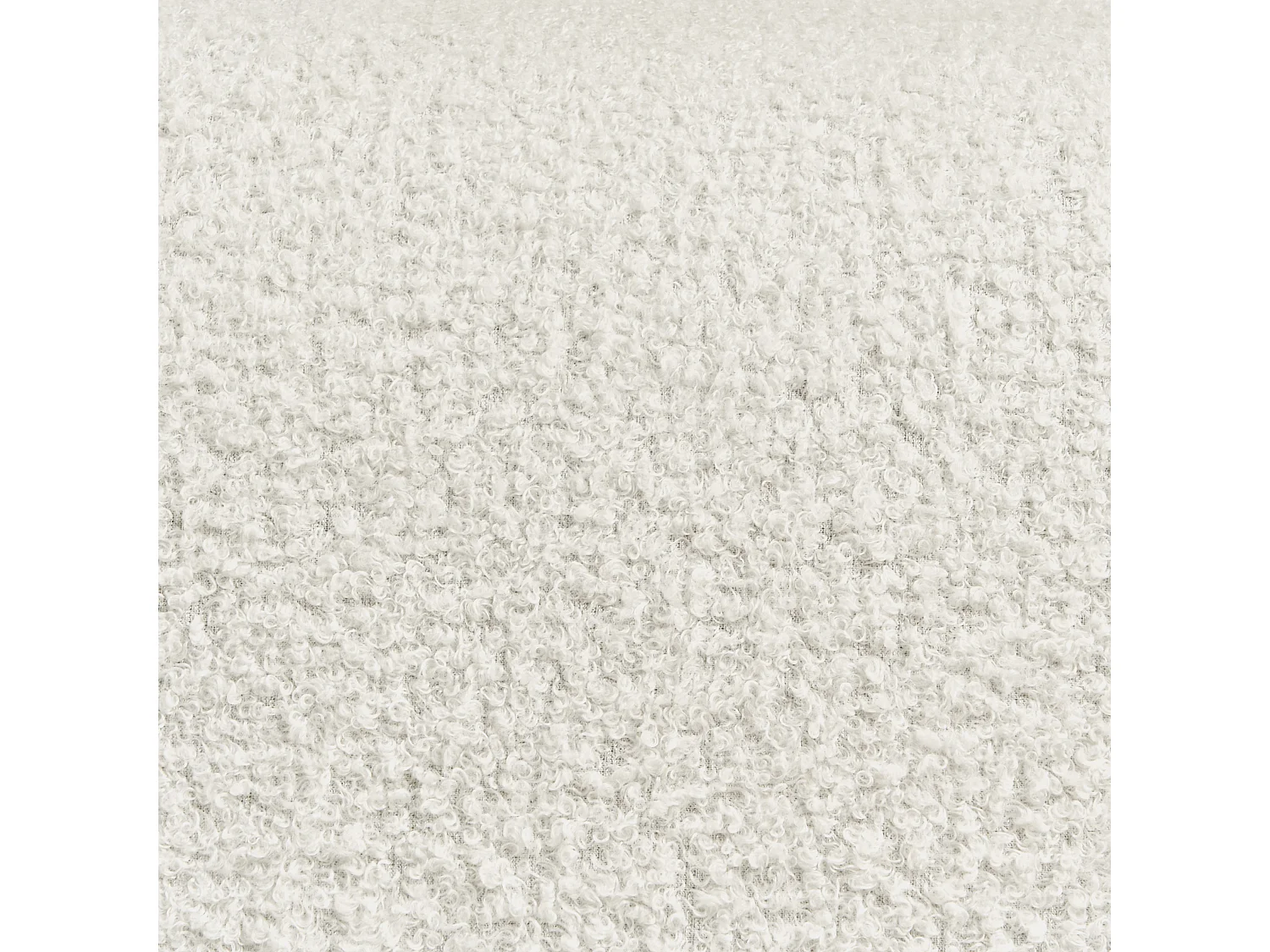 Banc rembourré 2 places OSBY Bouclé Beige clair