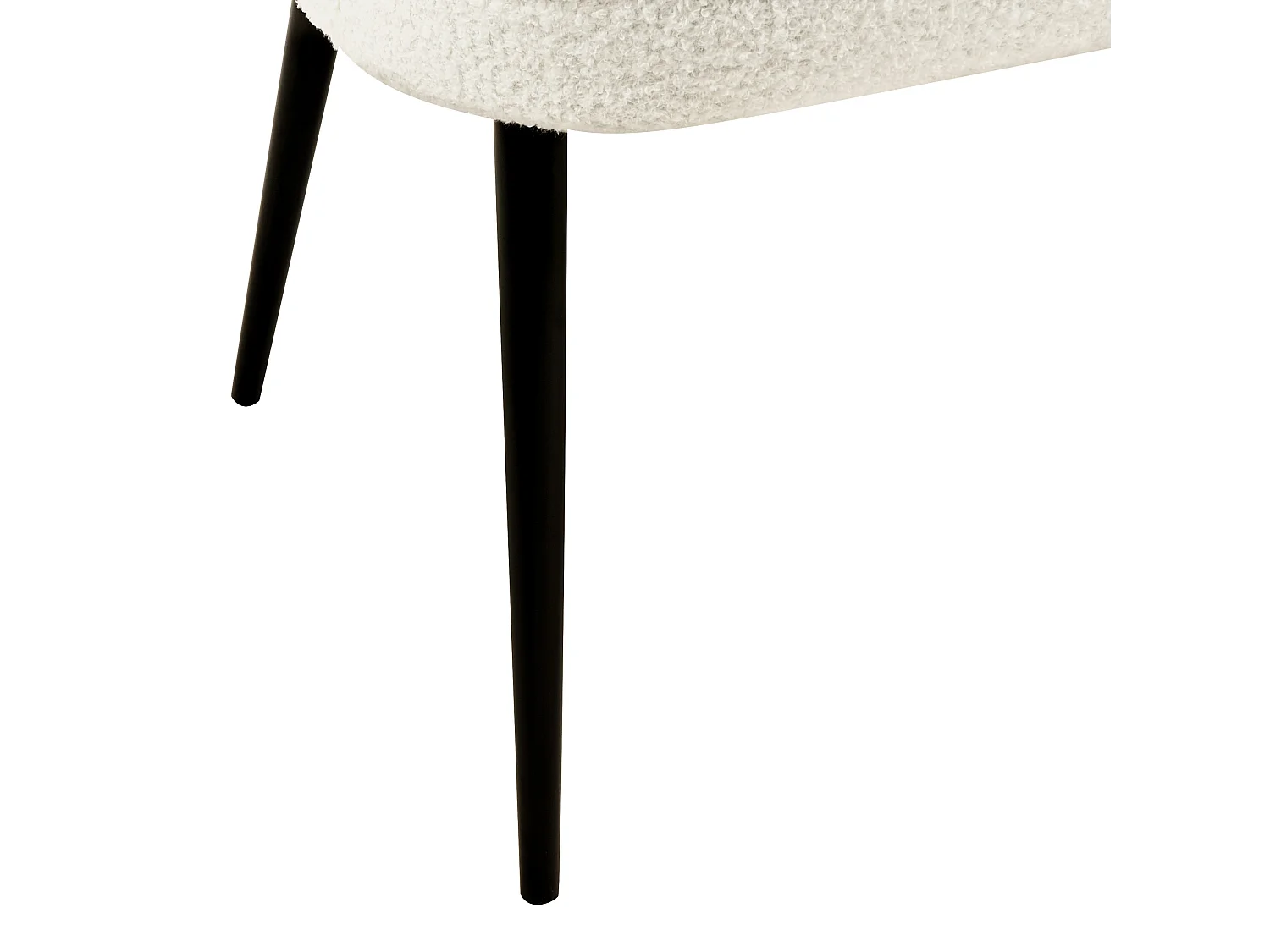 Gestoffeerde bank OSBY Bouclé Lichtbeige 2-zitter