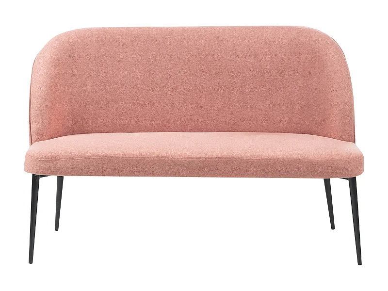 Banc rembourré 2 places OSBY Tissu Rose