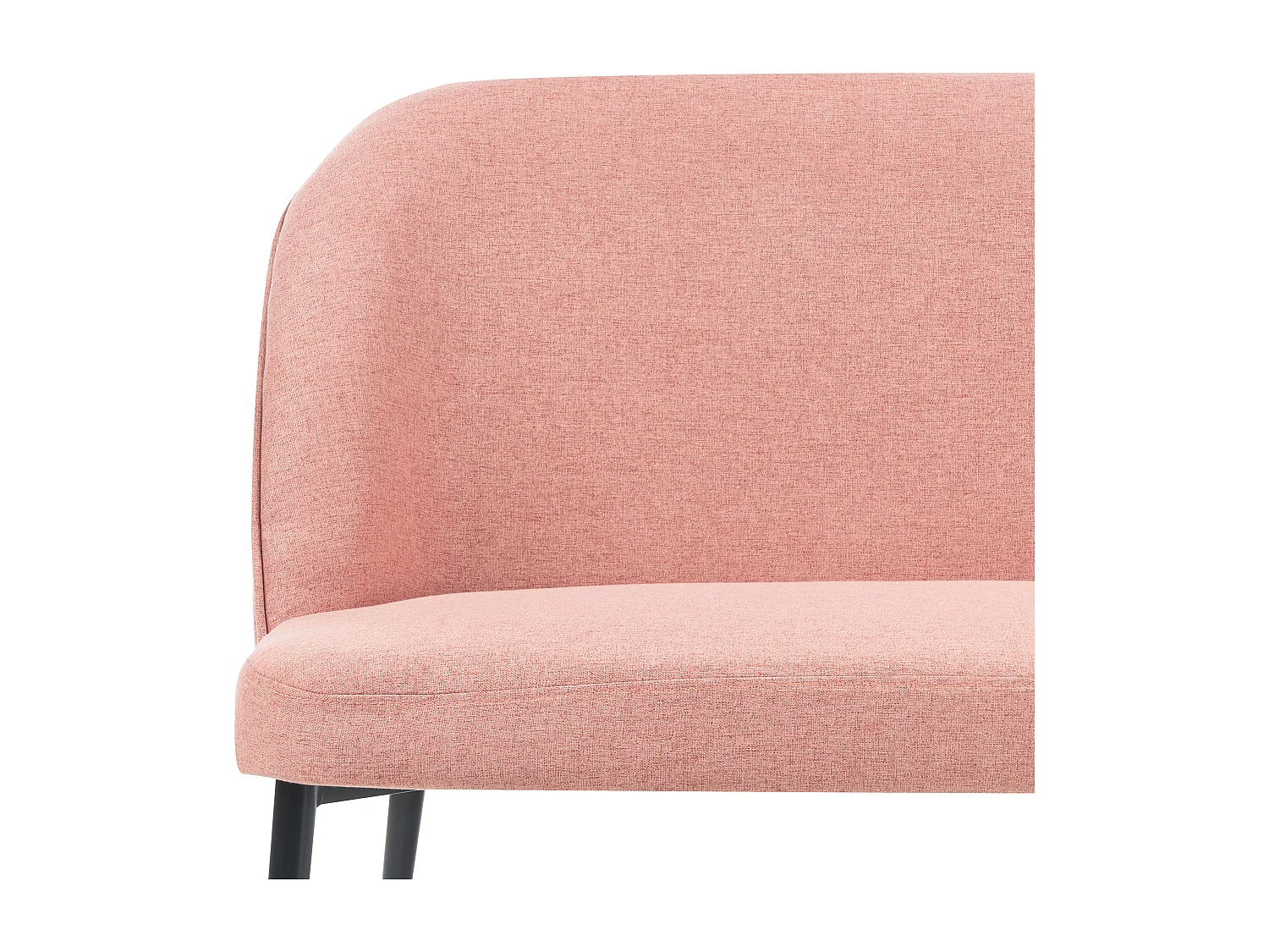 Banco estofado OSBY Tecido Rosa 2 lugares