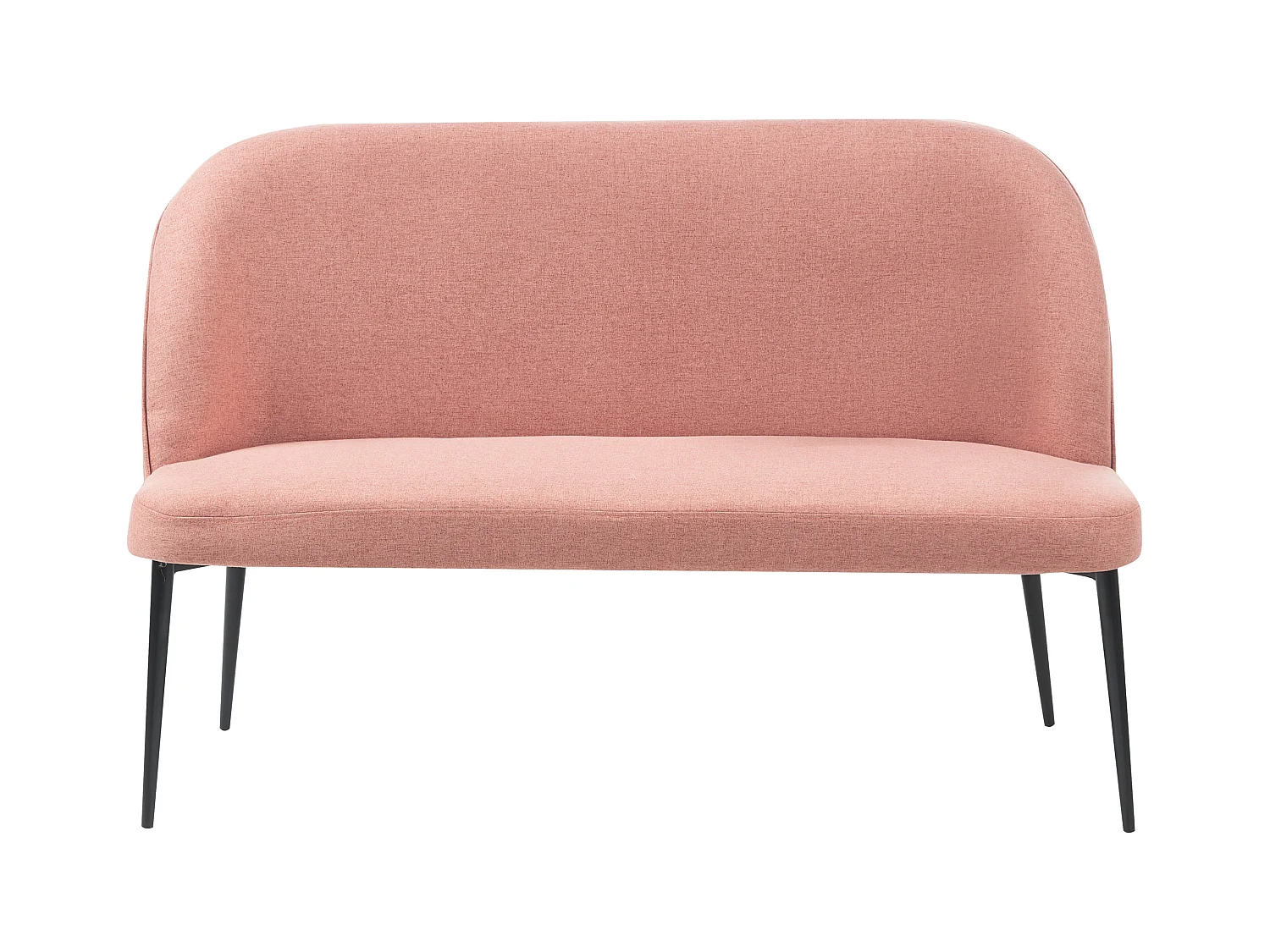 Banc rembourré 2 places OSBY Tissu Rose