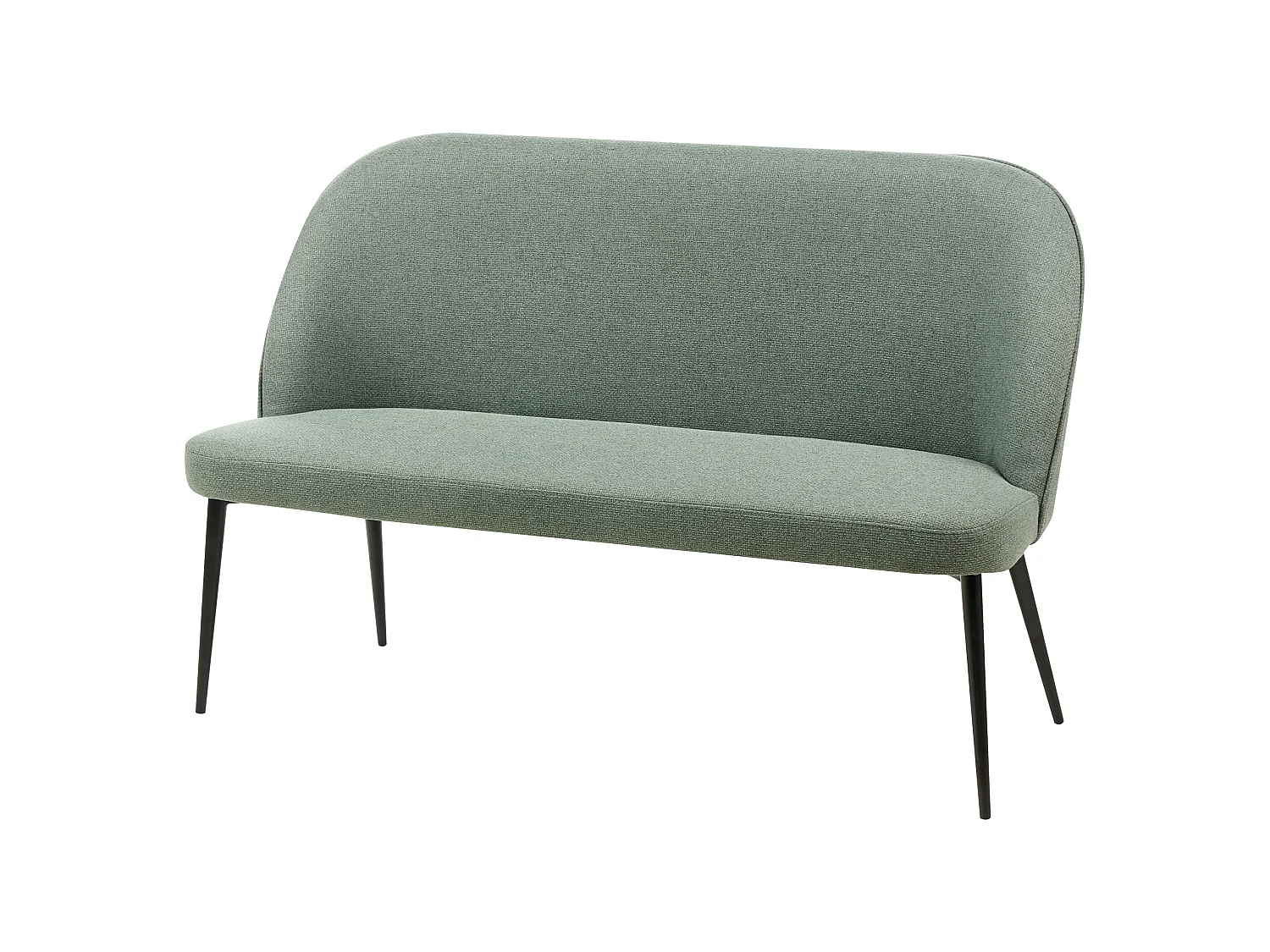 Banc rembourré OSBY Tissu Vert clair 2 places