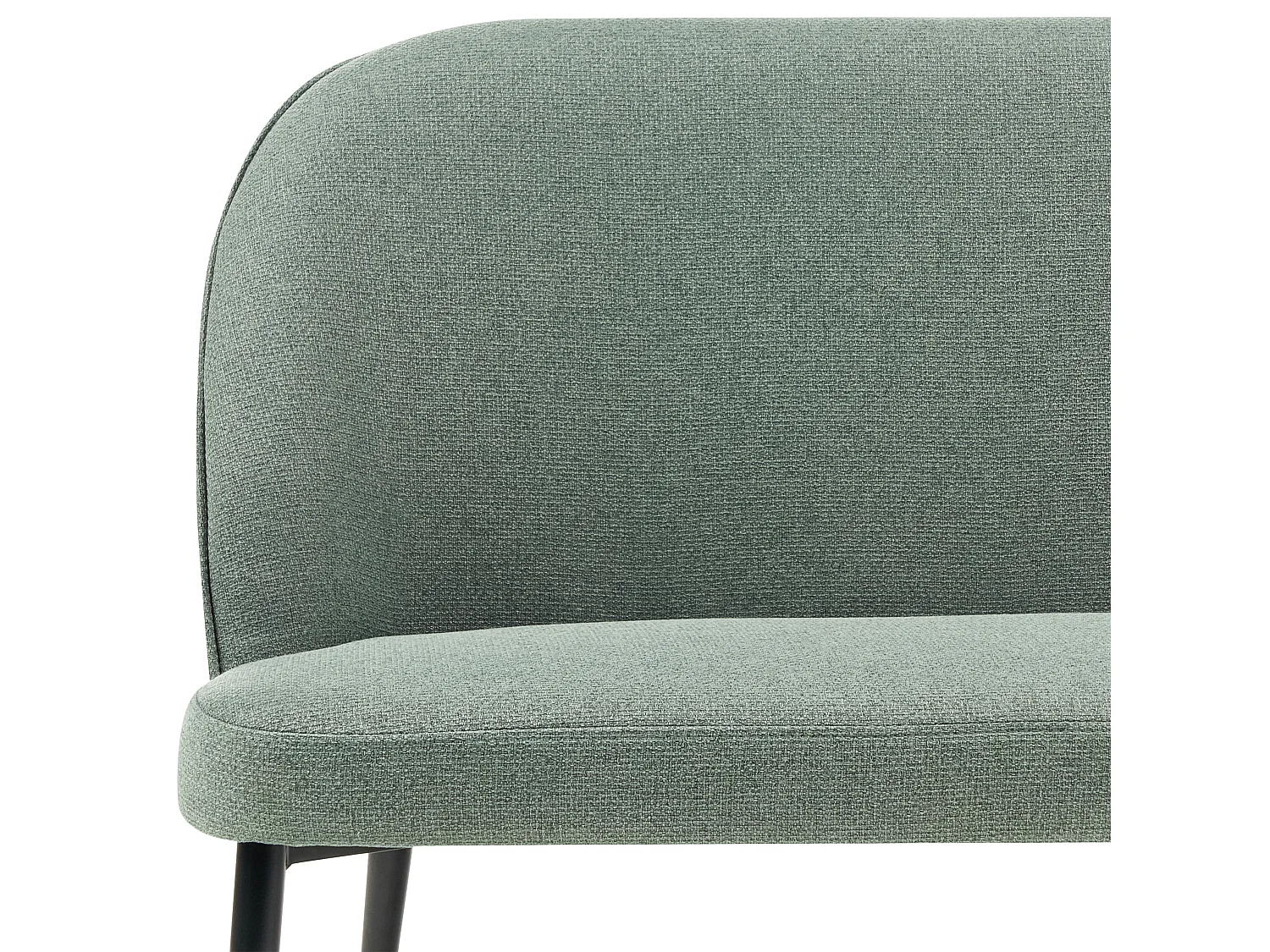 Banc rembourré OSBY Tissu Vert clair 2 places