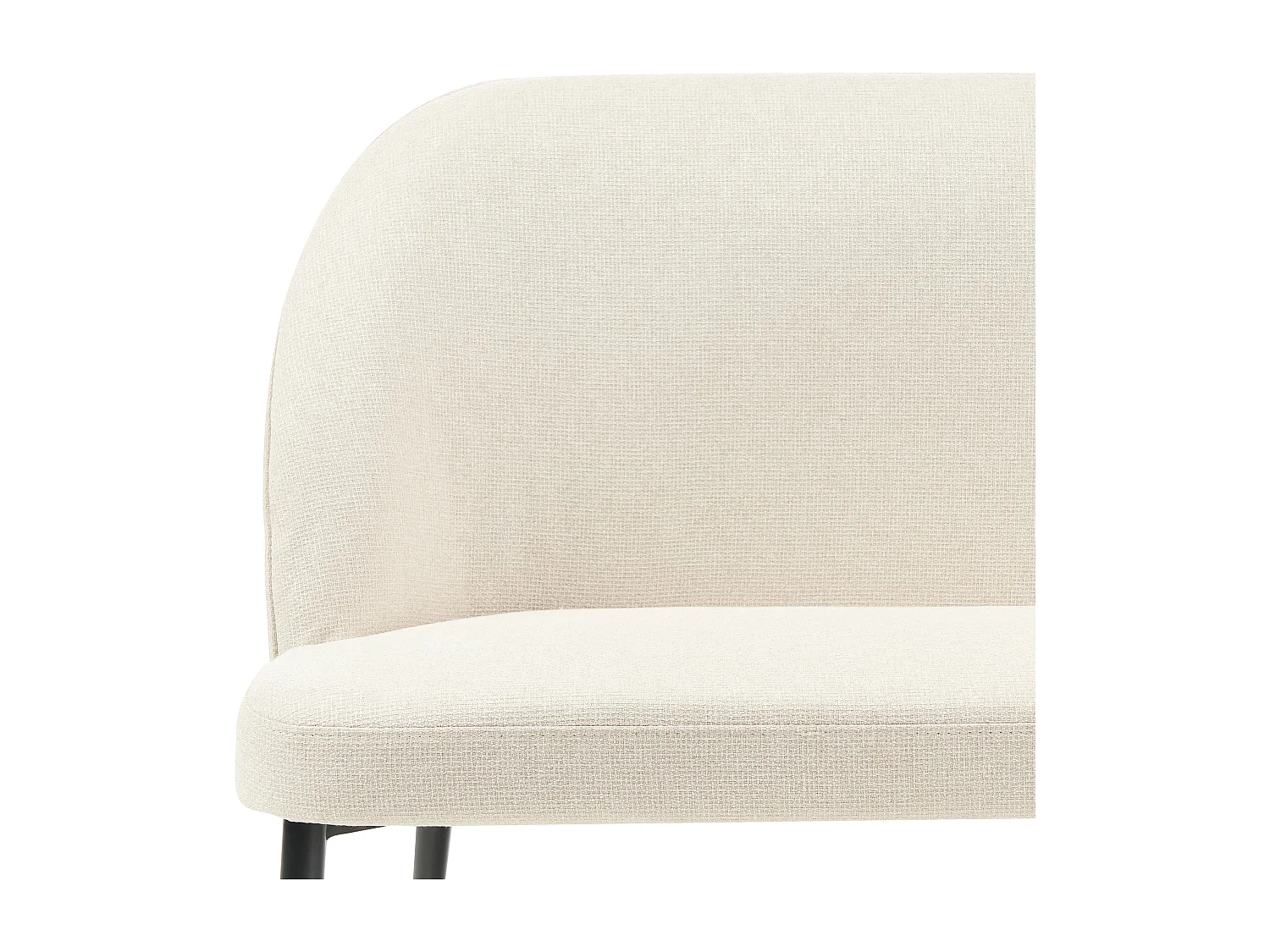 Polsterbank OSBY Stoff Hellbeige 2-Sitzer