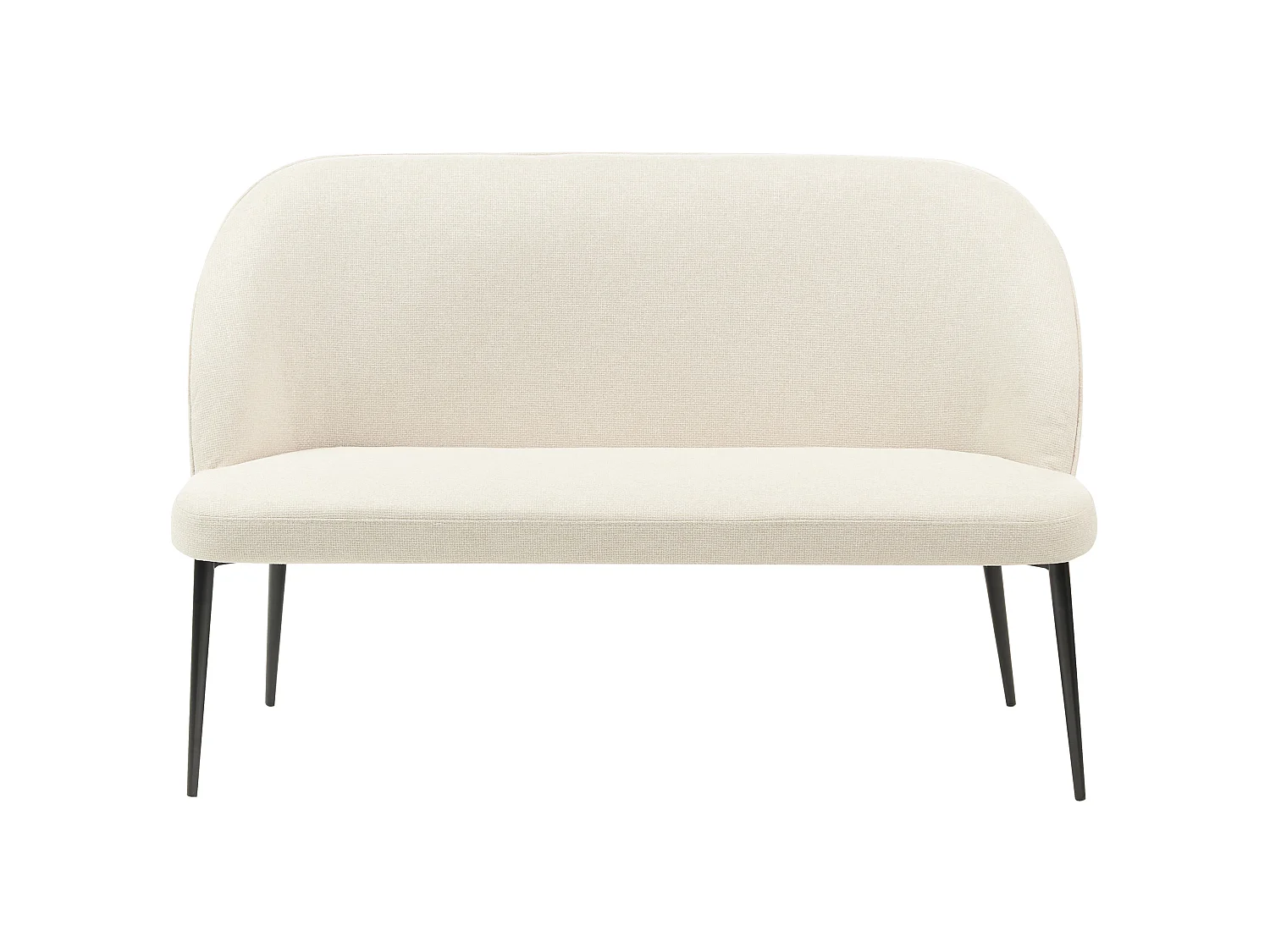 Banc rembourré OSBY Tissu Beige clair 2 places